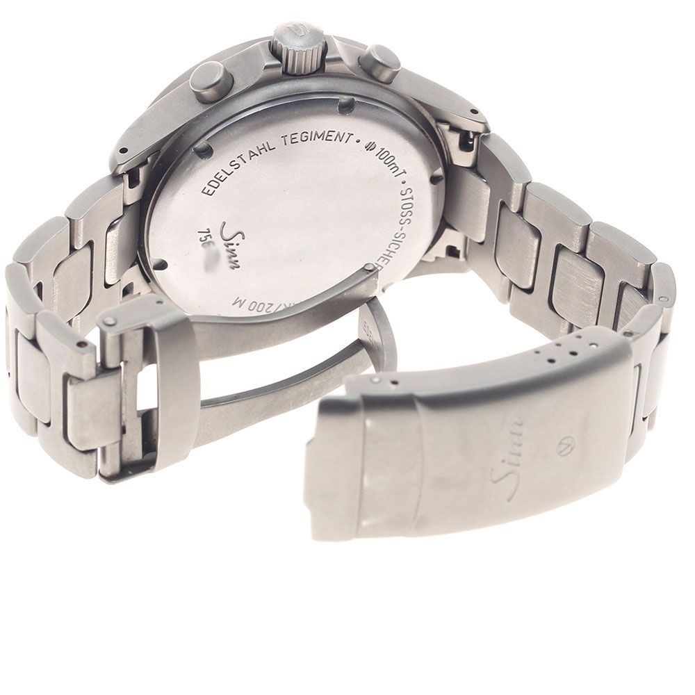 Sinn Watch 756 Date Chronograph Automatic Men’s Black Dial w/Warranty Card