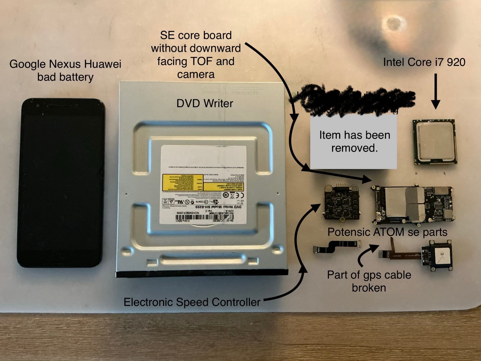 Miscellaneous working and for-parts electronics (untested)
