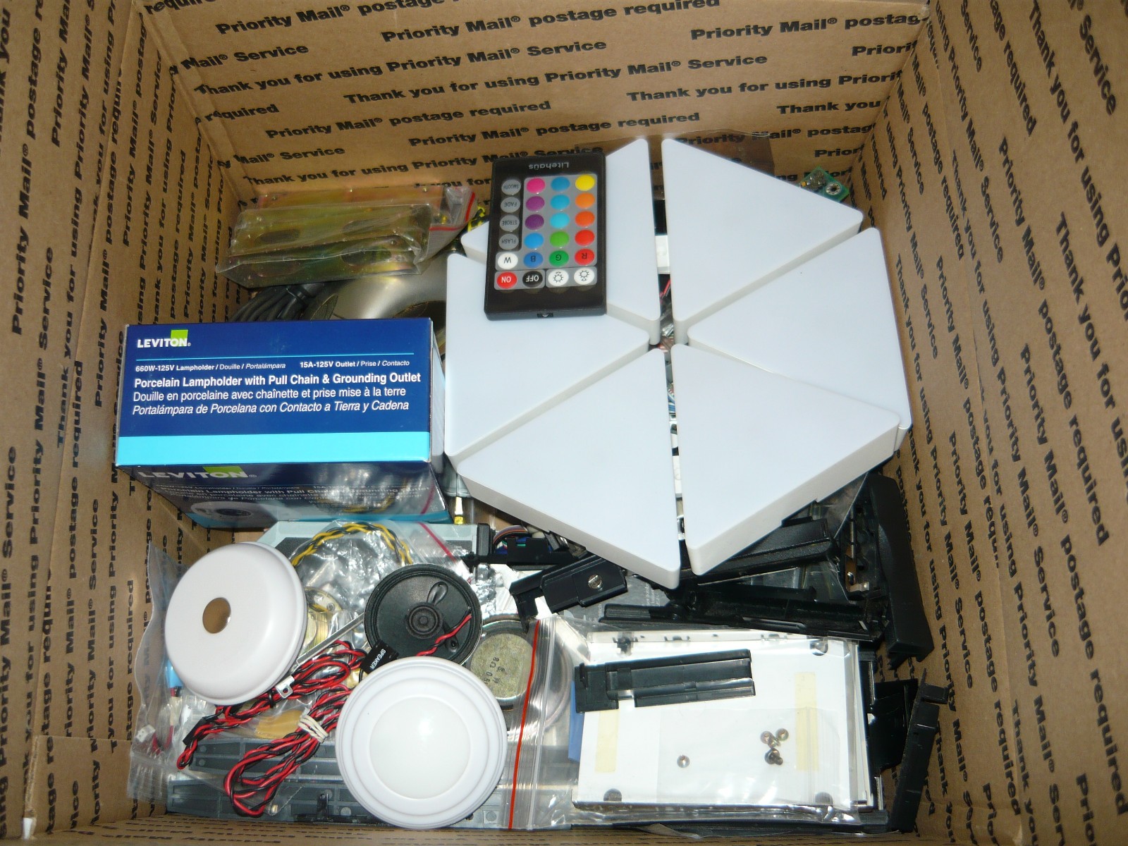Bluestar Special 🌠 Lot of Assorted Electronics Lighting and Computer Parts Used