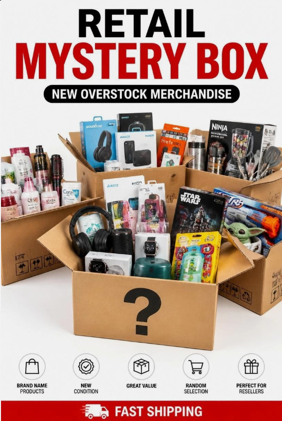 Retail Overstock Box Mixed Household Electronics Toy Beauty Merchandise
