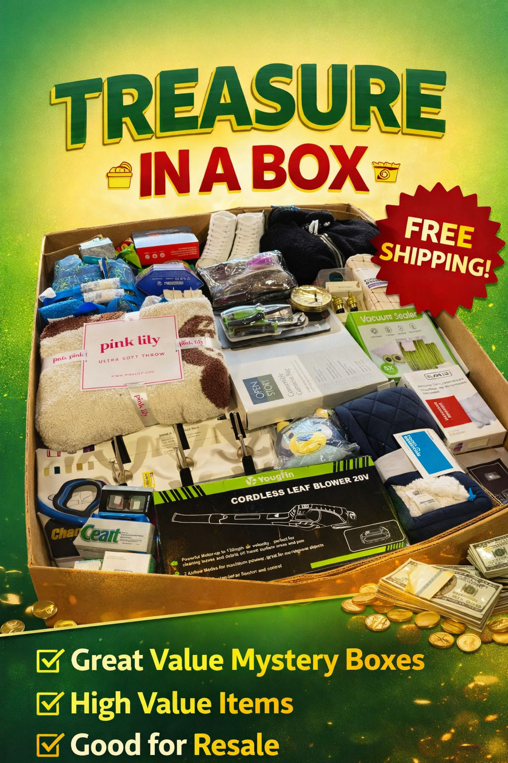 Amazon Ultimate Treasure Box Loaded With Premium Surprise Finds Inside