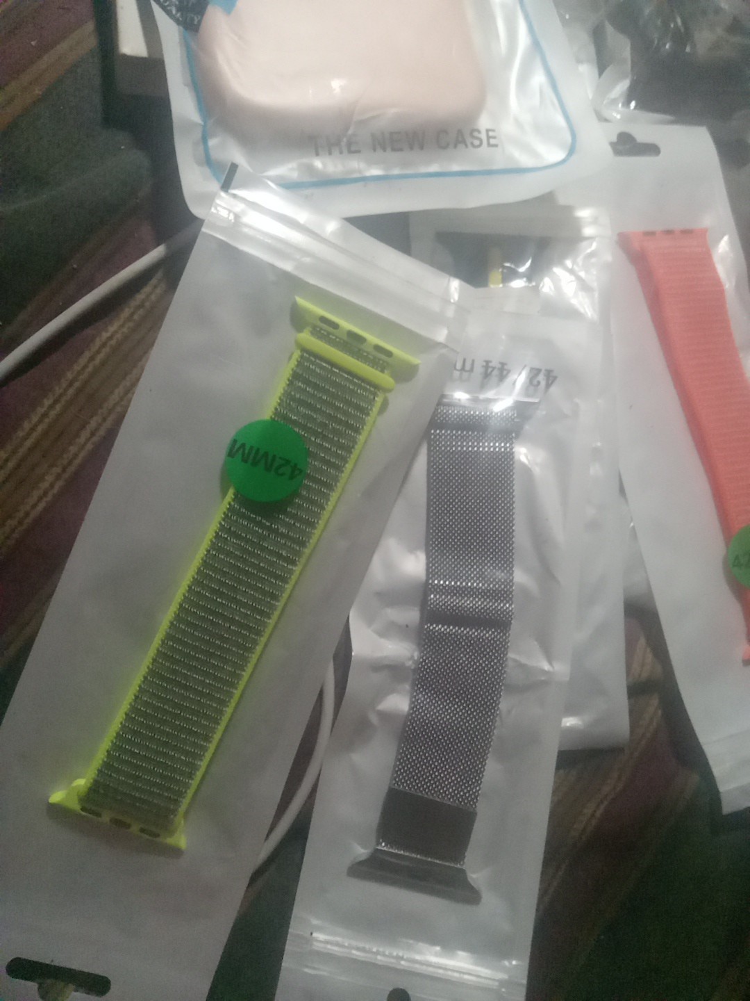 LOT Of 30 Assorted Electronics Accessories: Phone & Watch Cases, Bands, Charger+