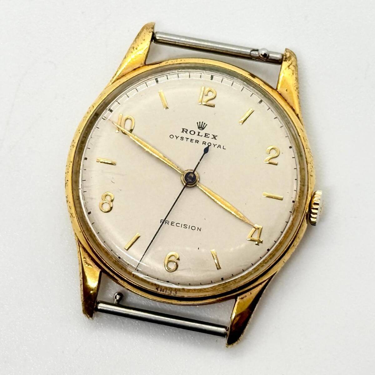 ROLEX Watch Precision Oyster Royal Silver Gold Manual Winding Unisex Working