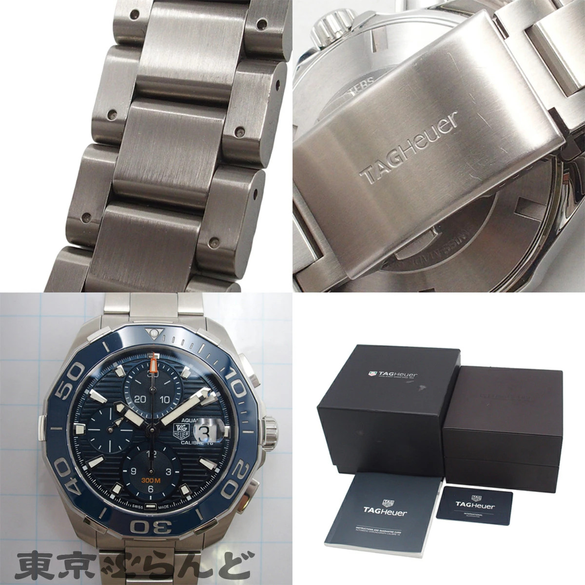 TAG Heuer Watch Aquaracer Chronograph Caliber 16 Men’s Automatic SS Blue