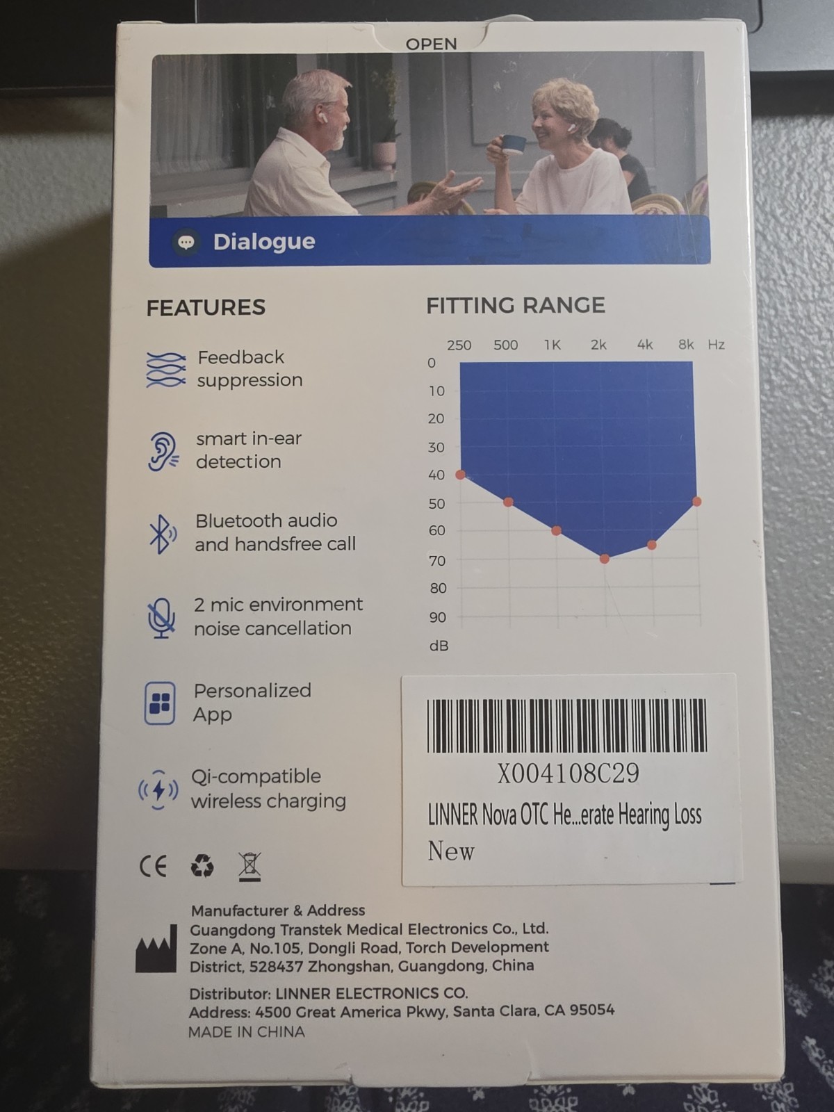 Linner Nova Noise Canceling Bluetooth Hearing Buds