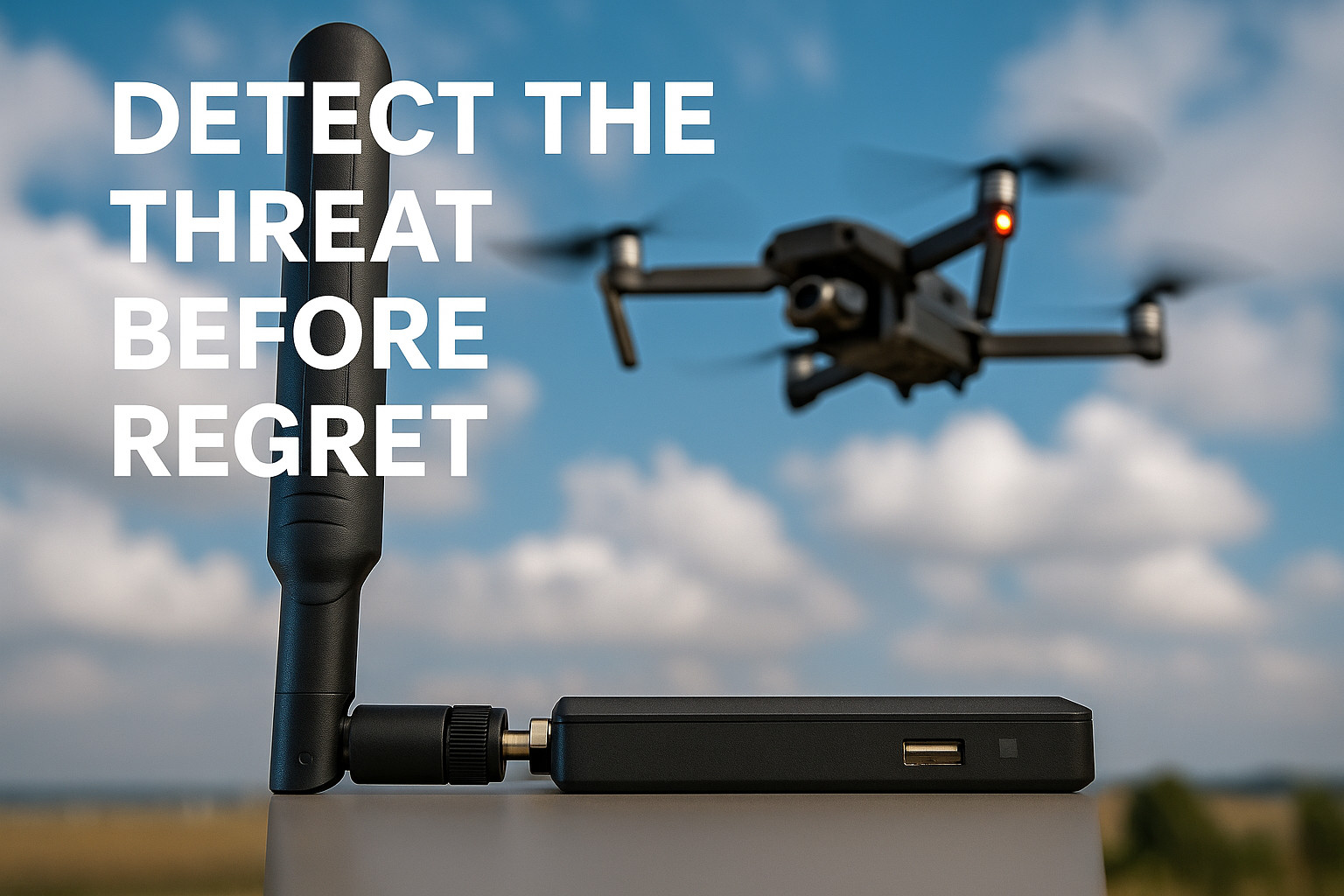 Police Drone and Pilot Detection Device –Handheld Remote ID Receiver for Phone