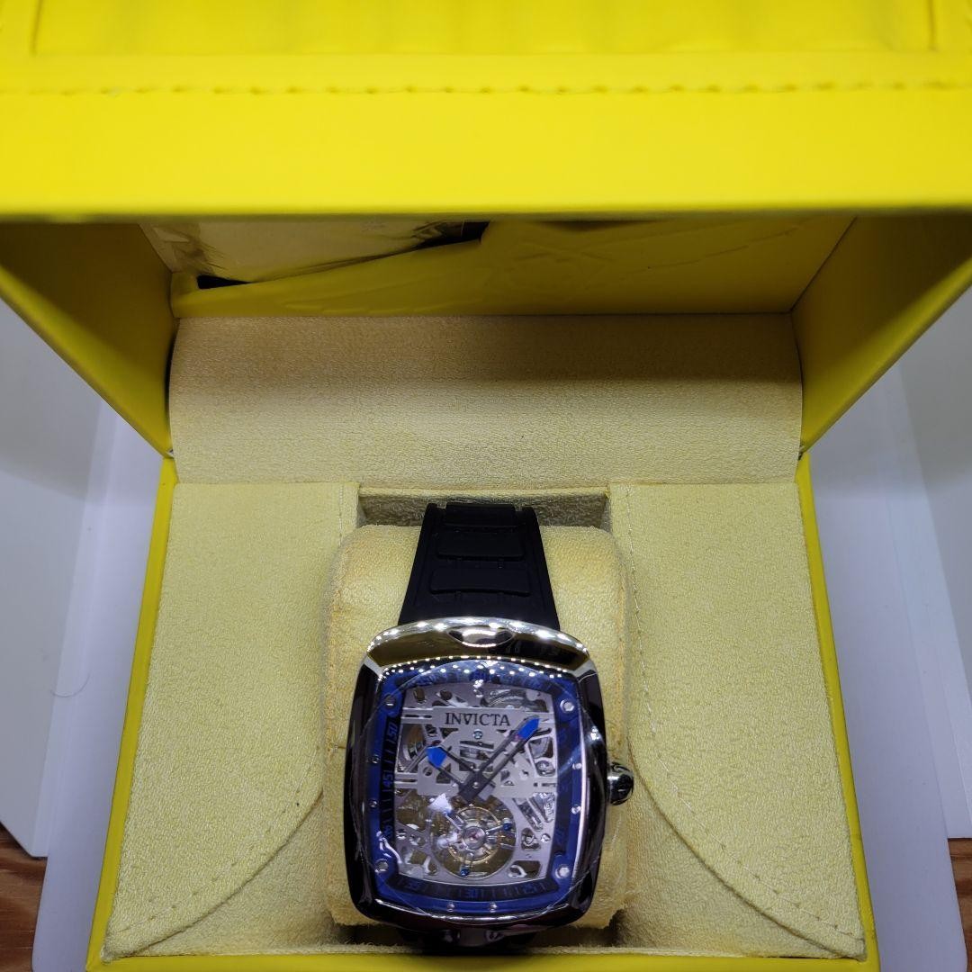 Invicta S1 Rally Diablo Tourbillon Watch Silver Dial Black Hand Winding w/ Box