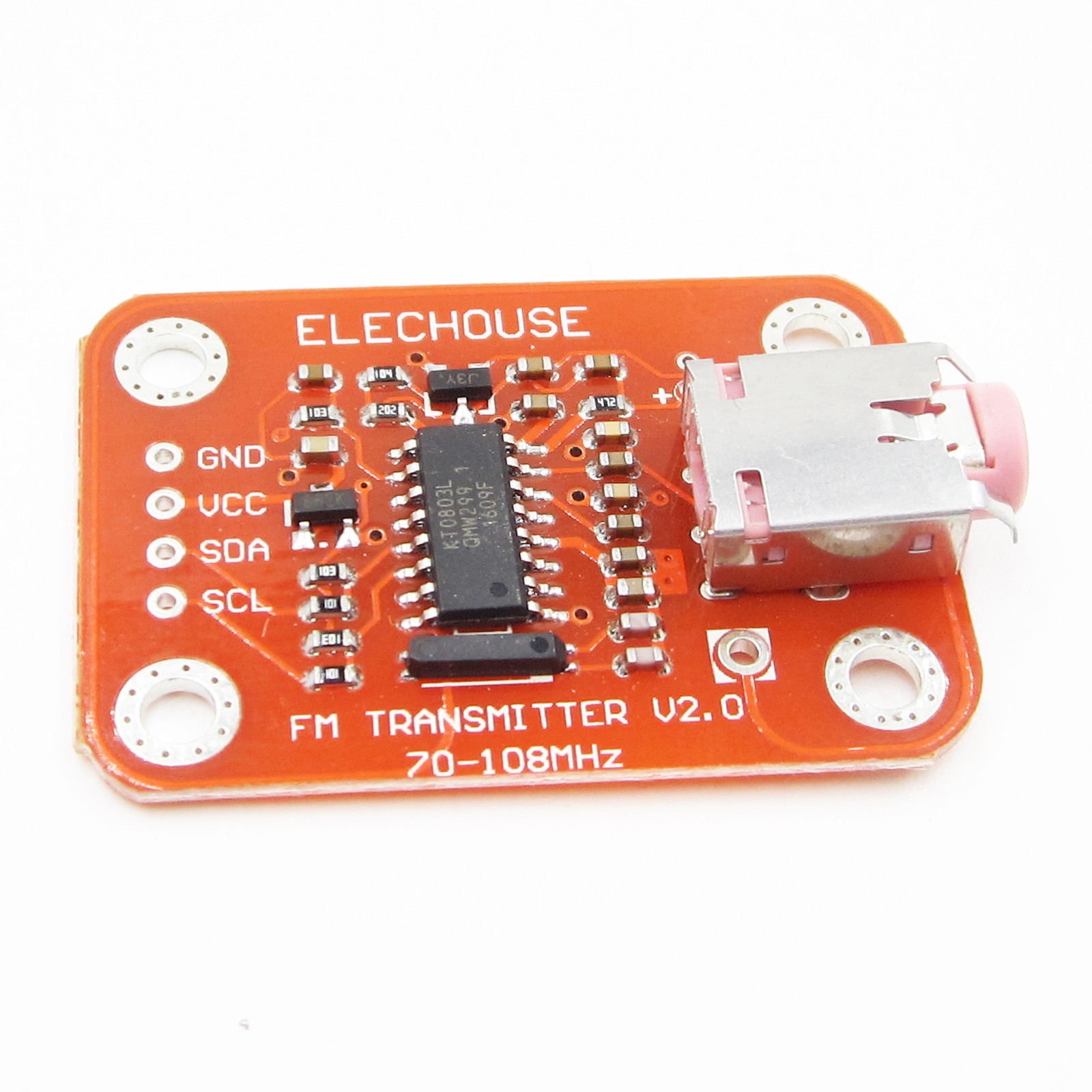 New V2.0 FM Radio Transmitter Module For Build Your Own Radio Station