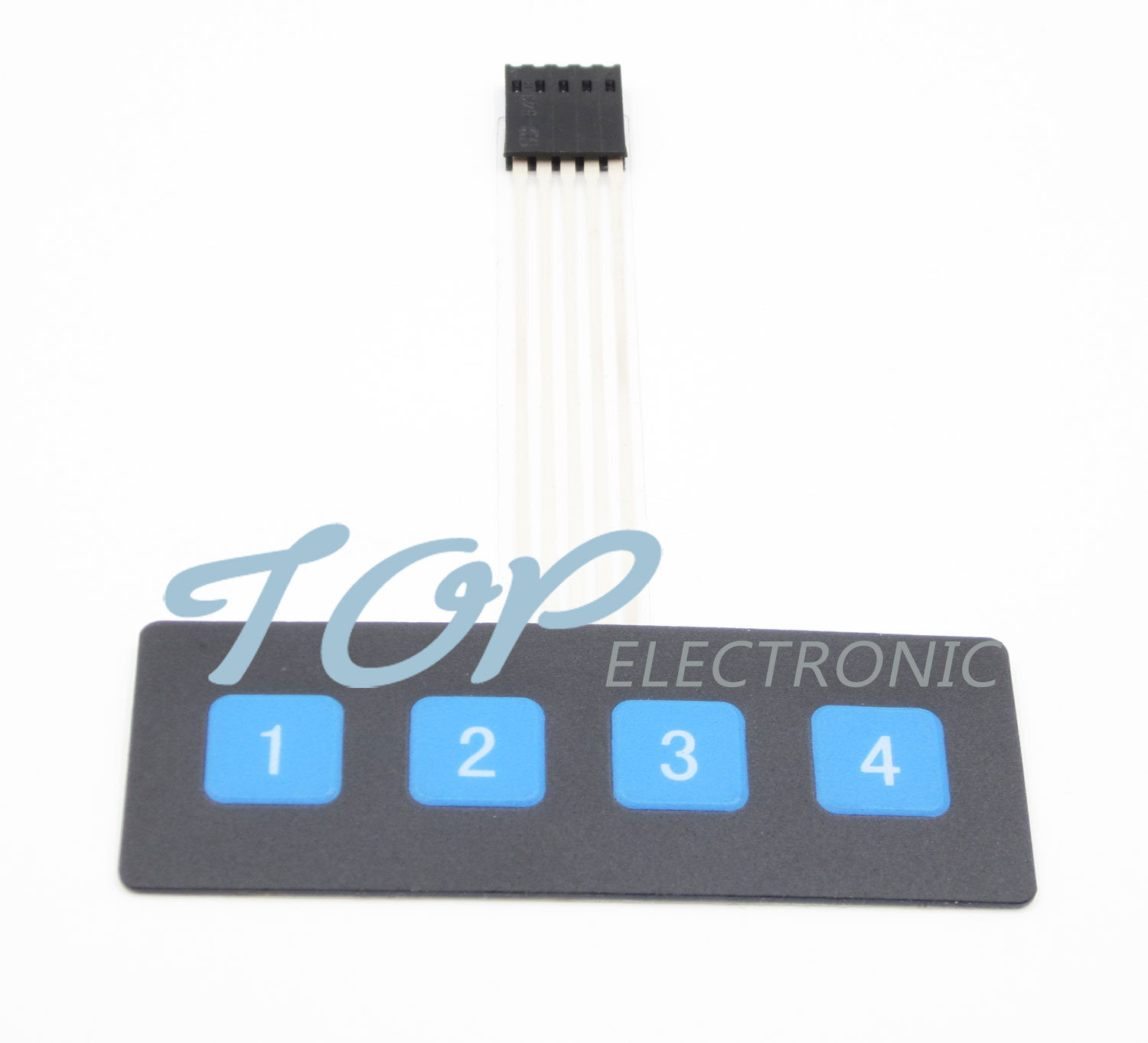 New 1×4 Key Matrix Membrane Switch Control Panel Slim Keyboard Keypad Large