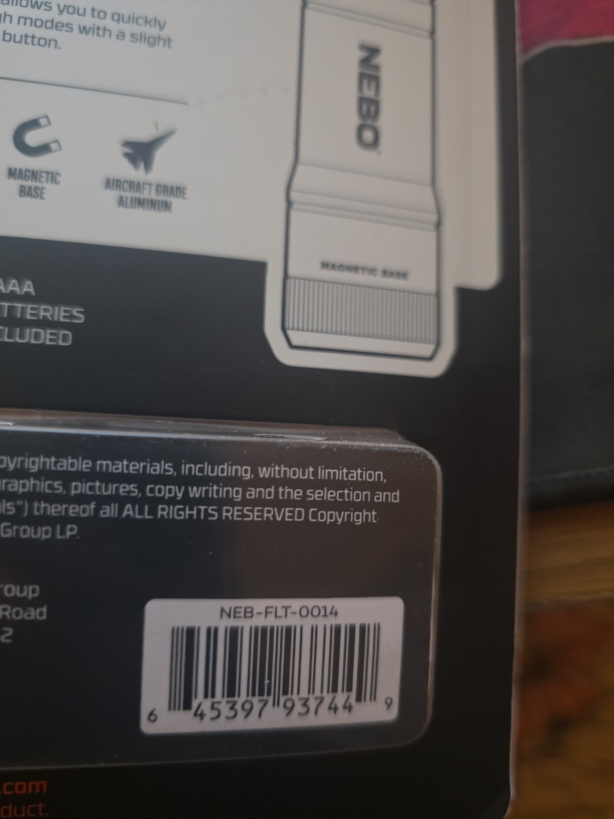 NEBO products (price for each item) no bundle deal