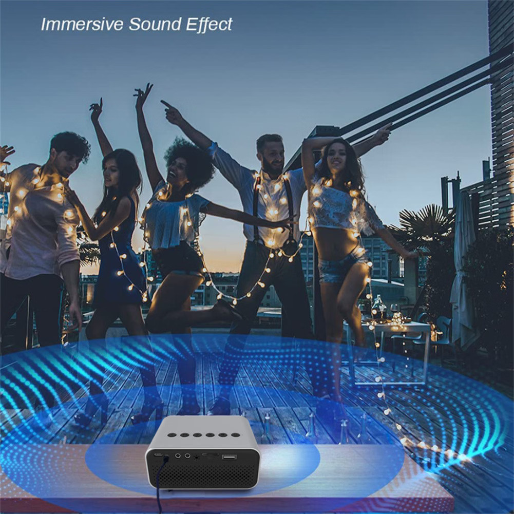Yt500 Home Mini Projector Media Player Miniature Children Led Mobile Phone Proje