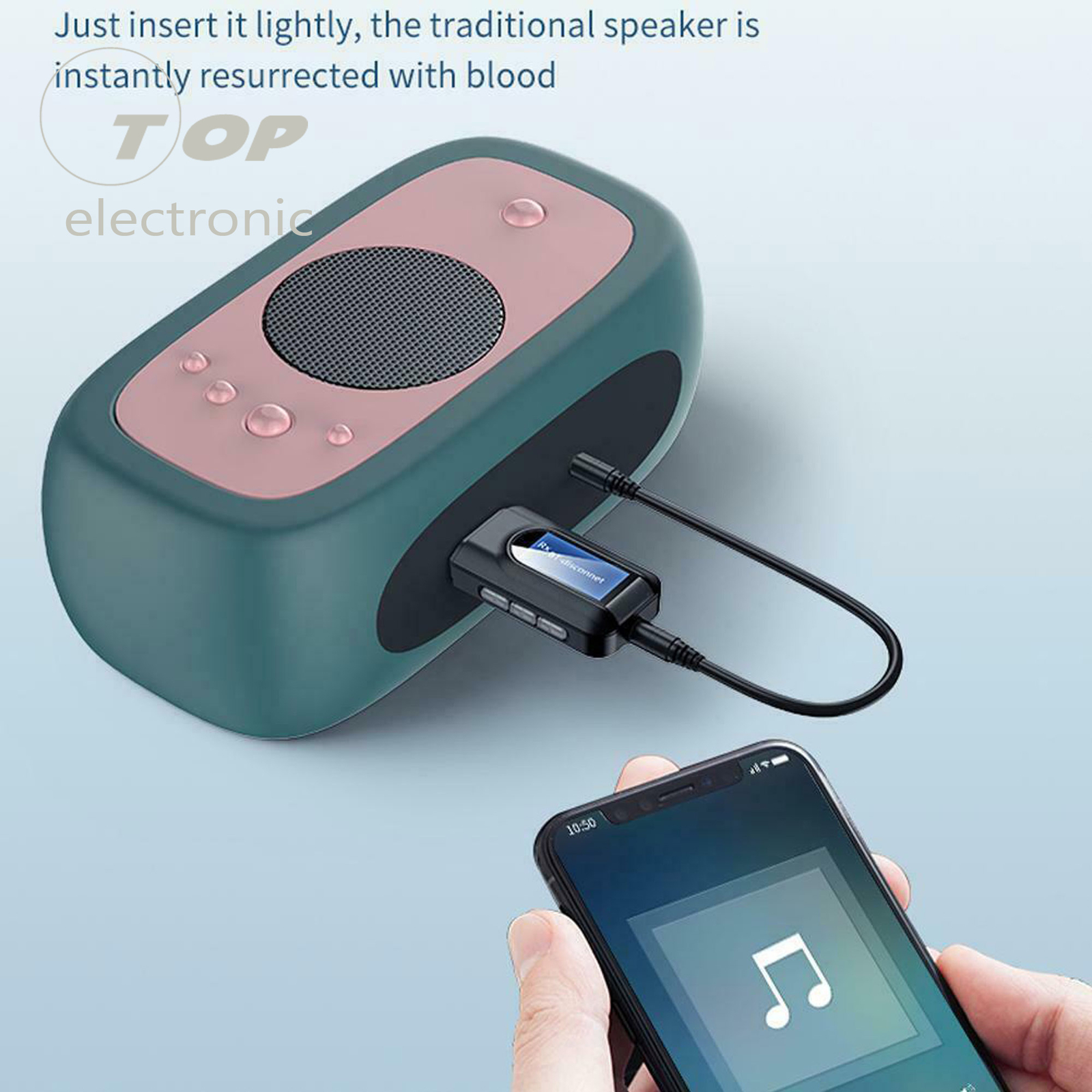 USB Bluetooth 5.0 Audio Adapter Transmitter Receiver for TV/PC Car AUX Speaker