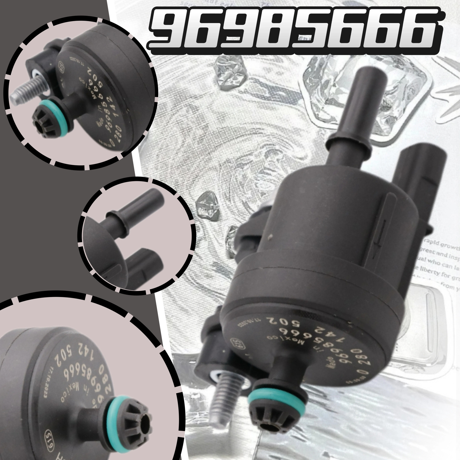 Vapor Canister Purge Valve For Chevy Spark 2013-2015 96985666