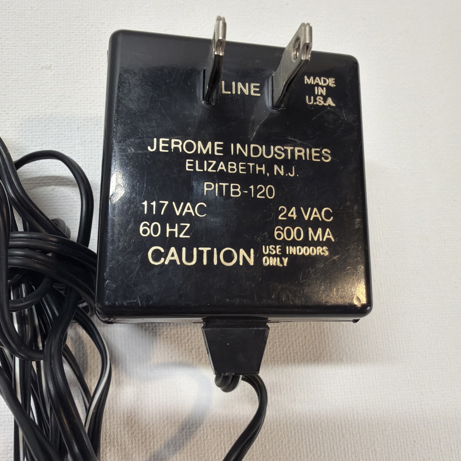Jerome Industries PITB-120 24VAC 600mA Output P/N 1010-006