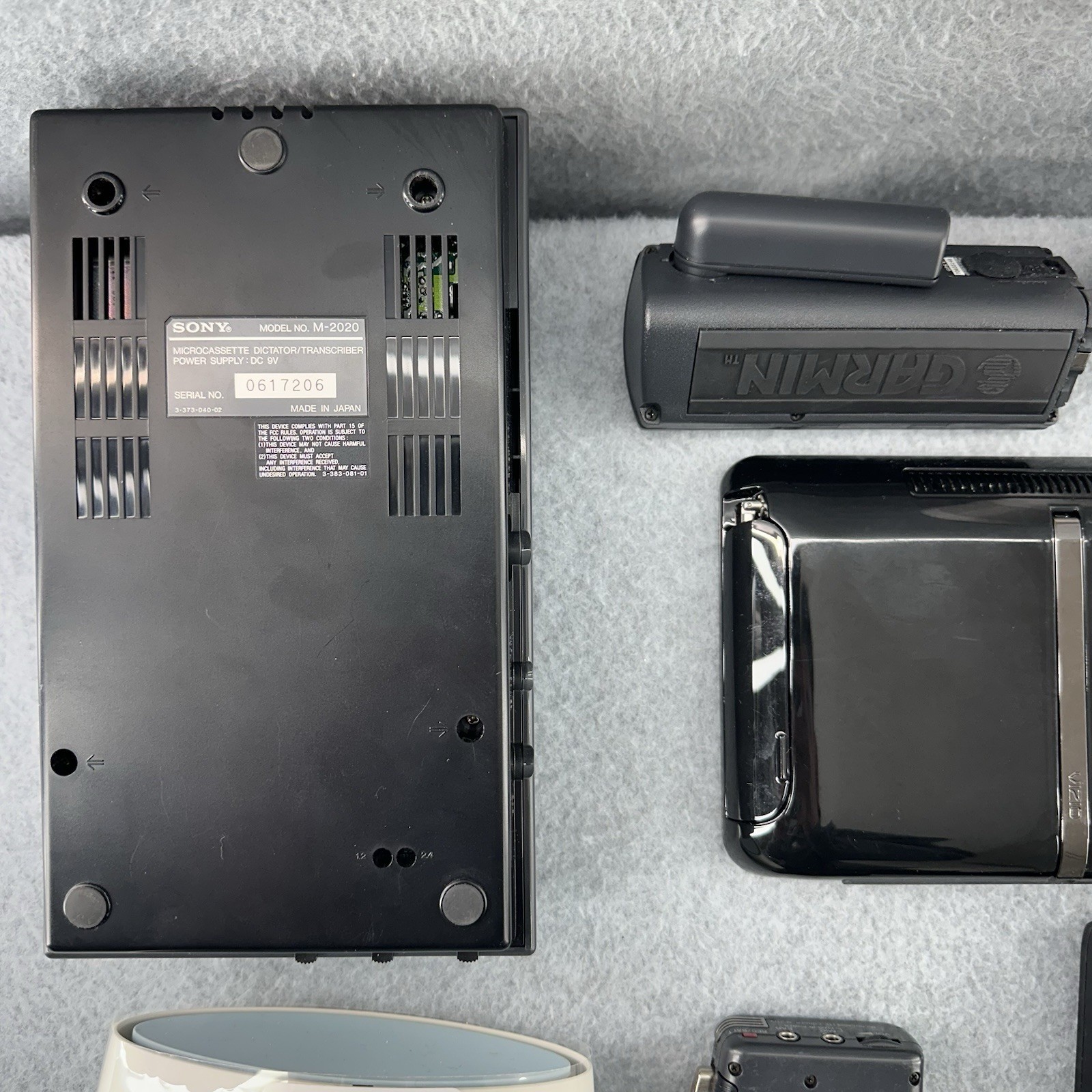 Mixed Lot Electronics UNTESTED Sony Canon Vizio Remotes Tablet Recorder Camera