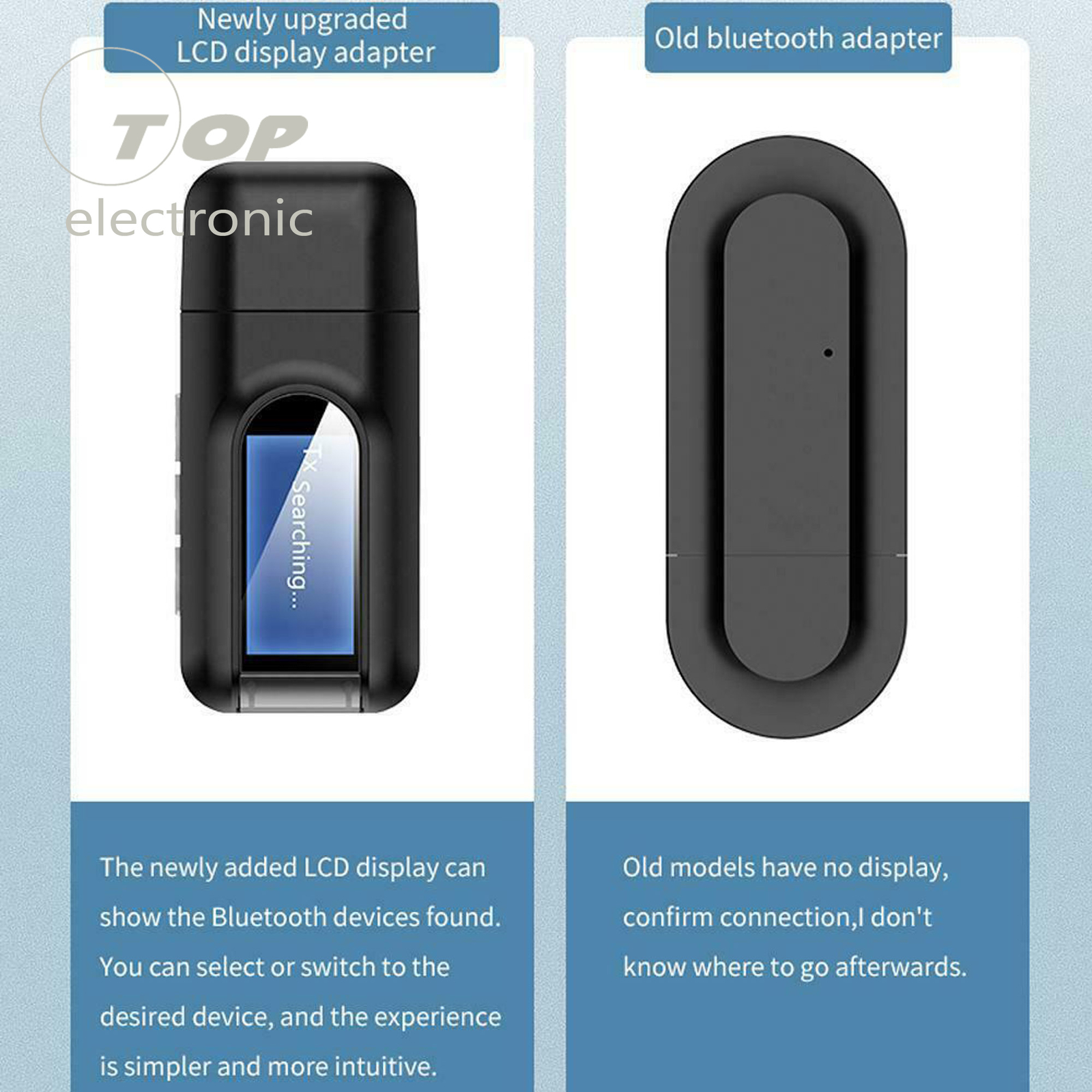 USB Bluetooth 5.0 Audio Adapter Transmitter Receiver for TV/PC Car AUX Speaker