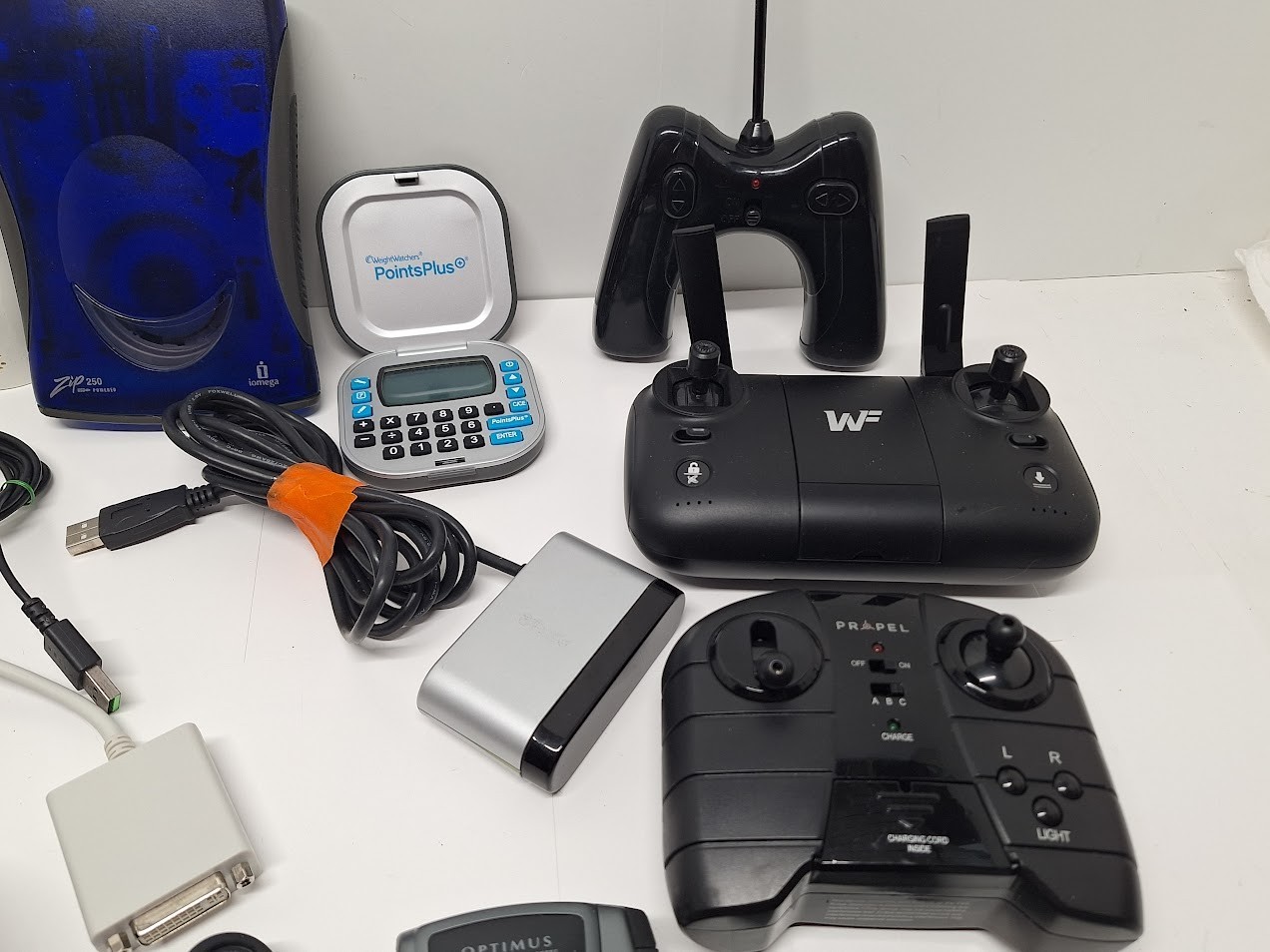 Junk Drawer Cables Adapters and Small Electronics Mixed Lot
