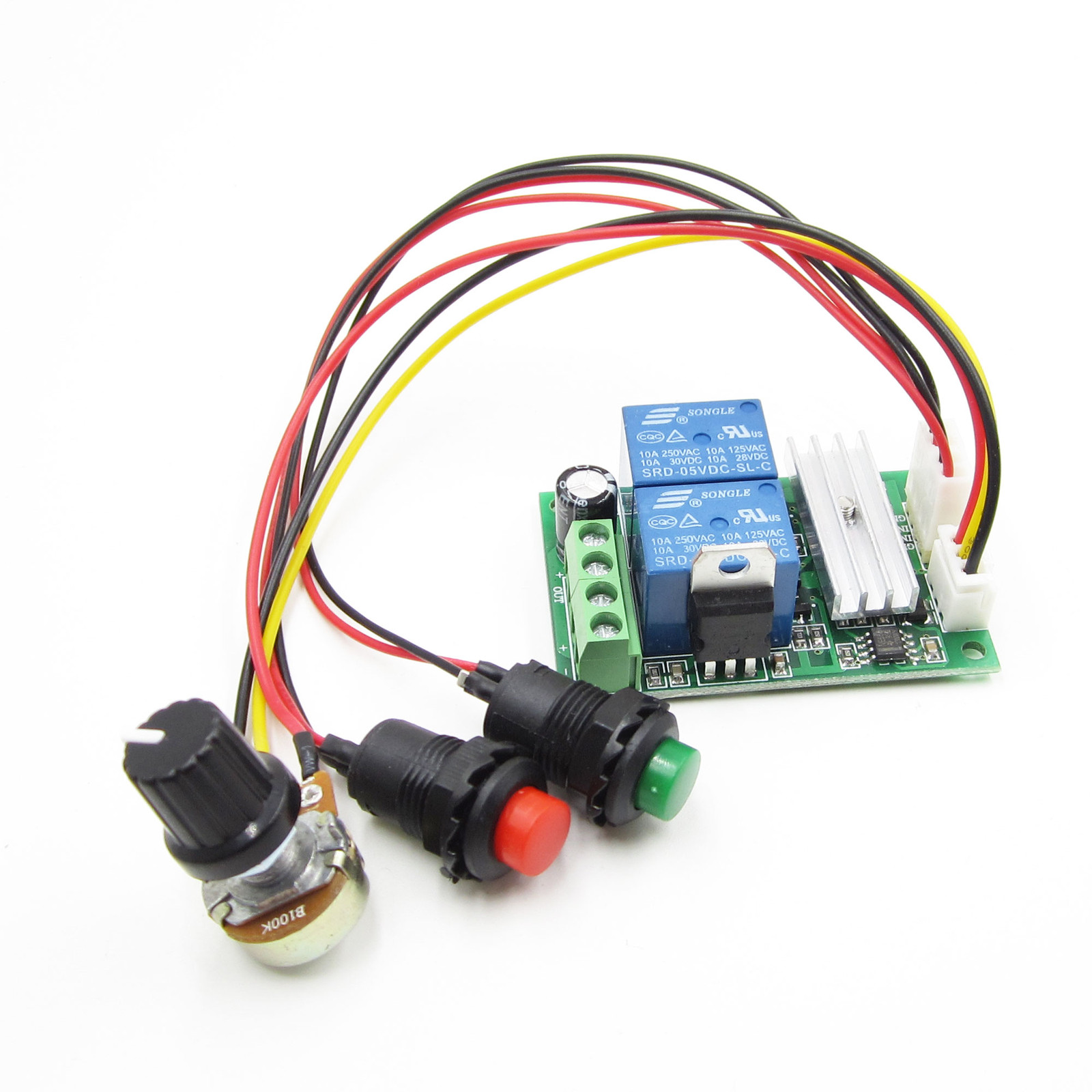 DC Motor Speed Controller DC 6/9/12/24V 3A Forward Backward Reversible Switch