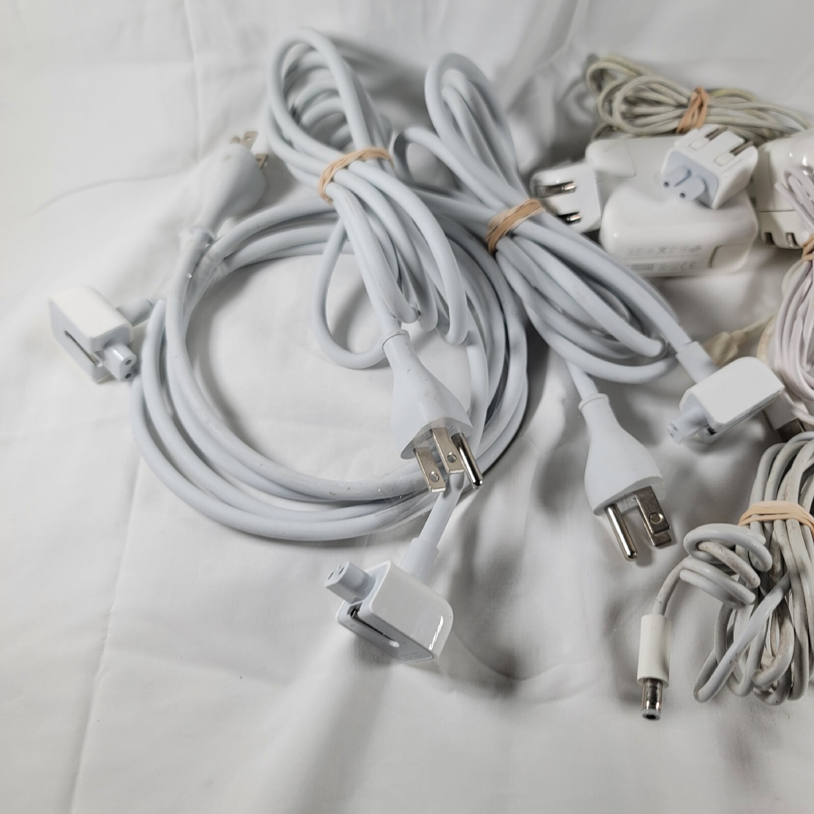 Lot Of Random Assortment Of Apple Adapers, Cords , Wall Plugs