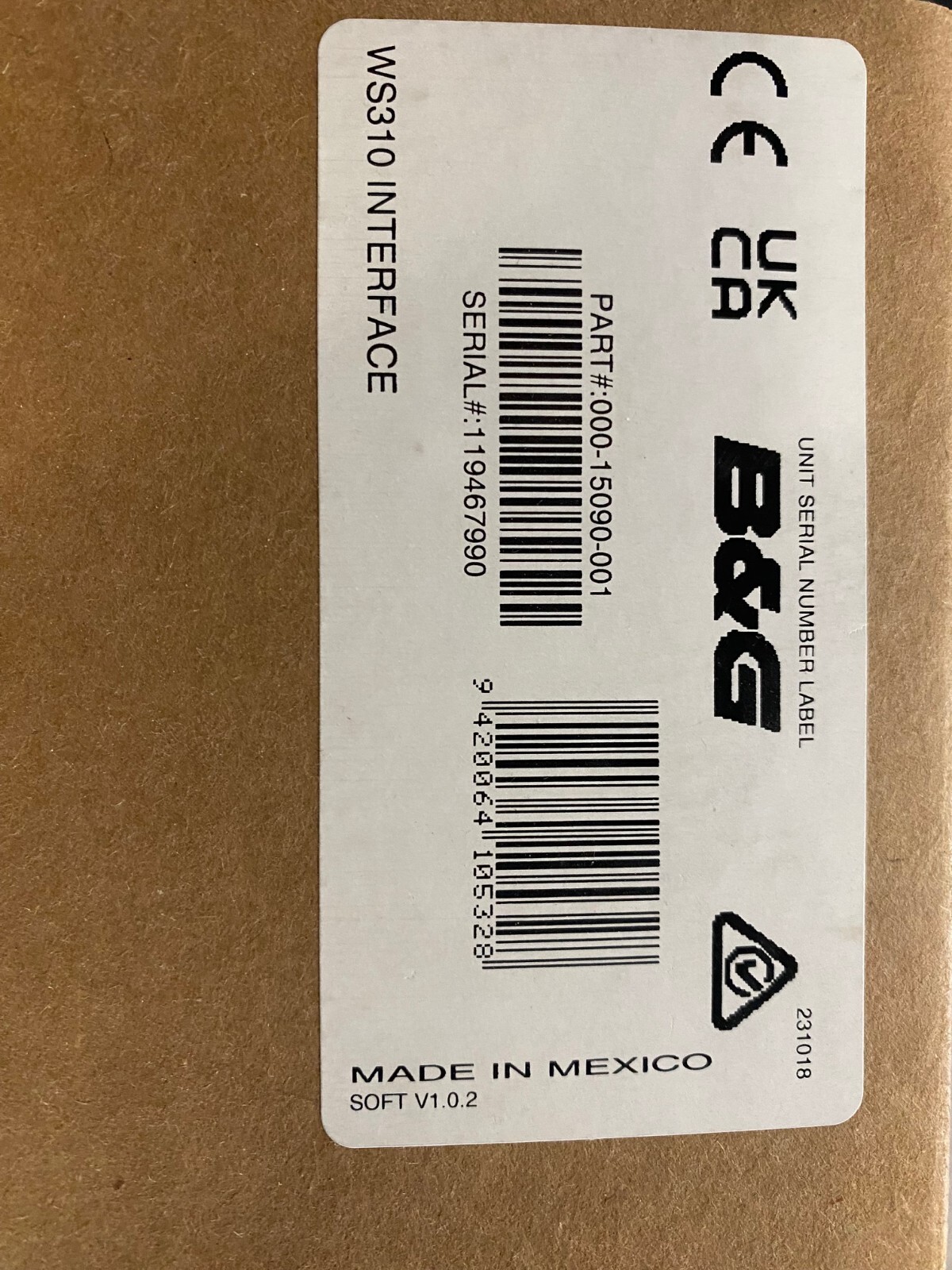 B&G WS700/310 Interface