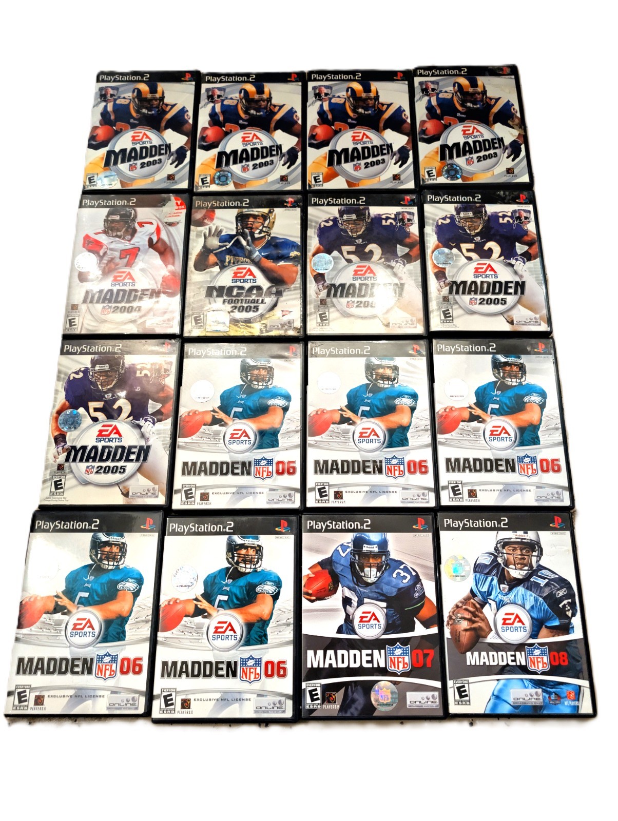 EA Sports PS2 Football Collection – 22 Games Total (Madden, NCAA, Rugby) LOT