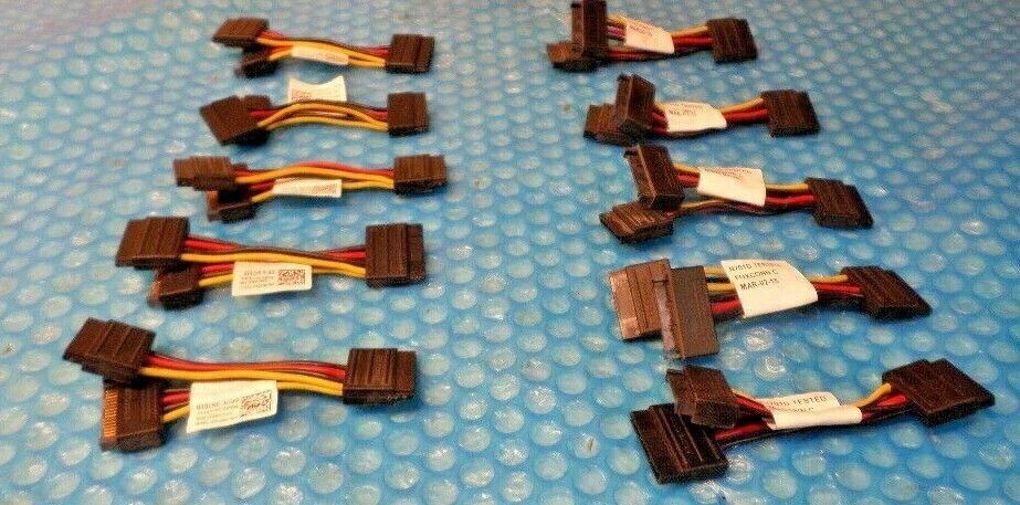 Lot of 20 Dell Foxconn 3.75″ SATA Power 2:1 Splitter Adapter Cable 0N701D N701D