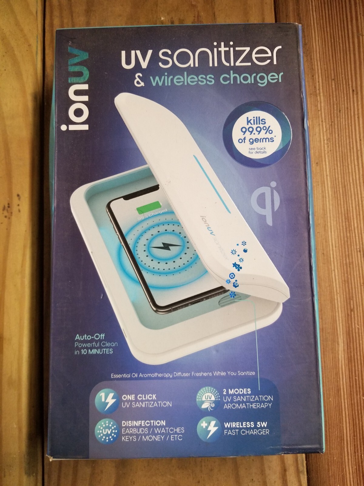 Ion UV Sanitizer & Wireless Charging New in Sealed Box
