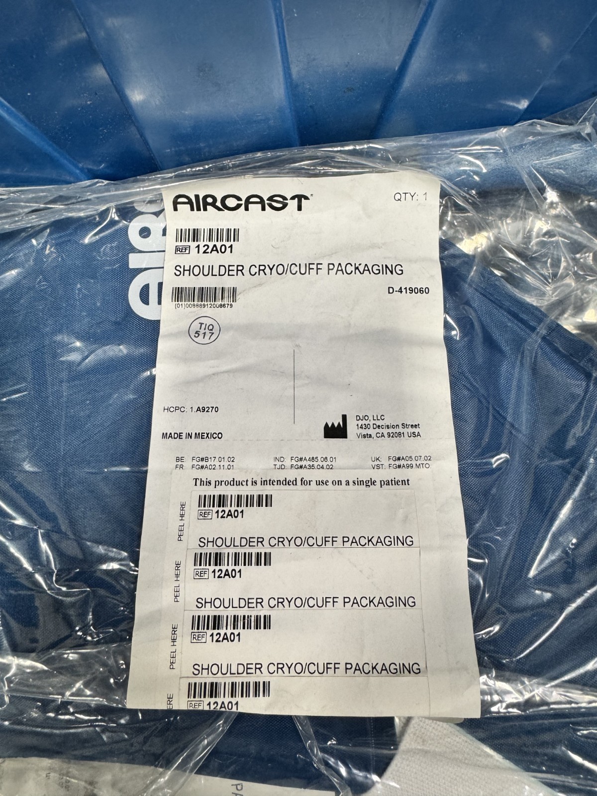 14 Pack AIRCAST Cryo/Cuff With Shoulder And Knee Cuffs