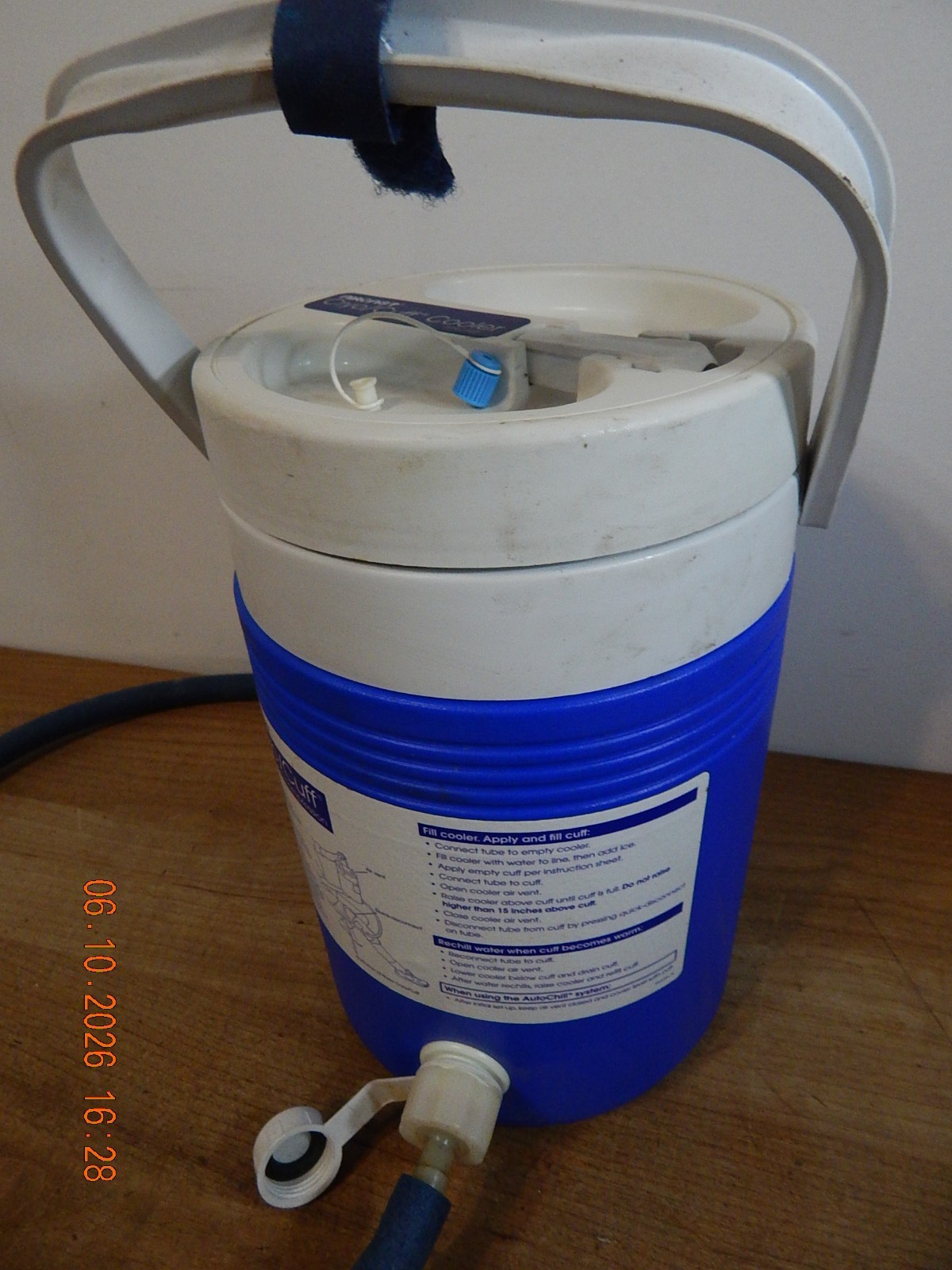 Aircast Cryo/Cuff IC Cooler With HOSE Silver Insulated Disk Inc-No Cuff Or Cord