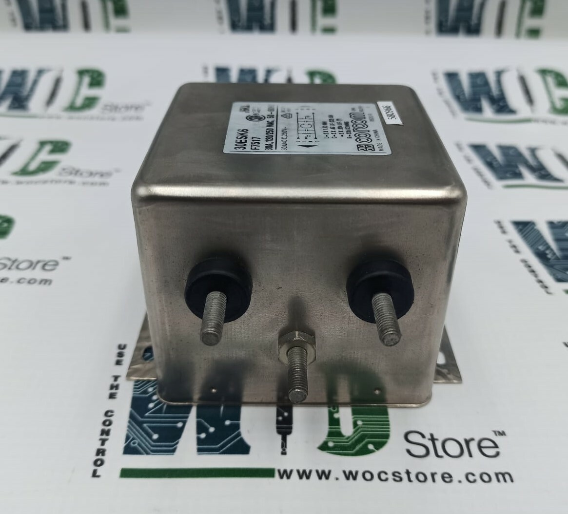 30ESK6, 30A/120/250 VAC/50-60HZ CORCOM EMI LINE FILTER
