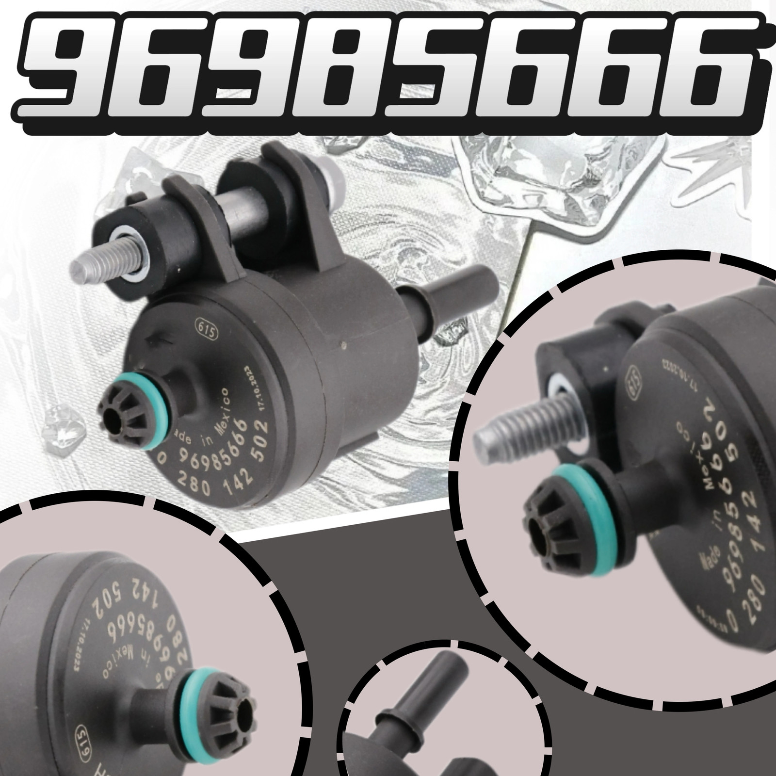 Vapor Canister Purge Valve For Chevy Spark 2013-2015 96985666