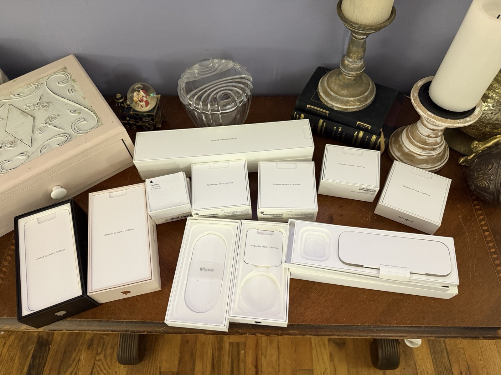 Apple AirPods Pro, AirPods, iPhones, Apple Watch Series 3 Empty Box Mixed Lot 11