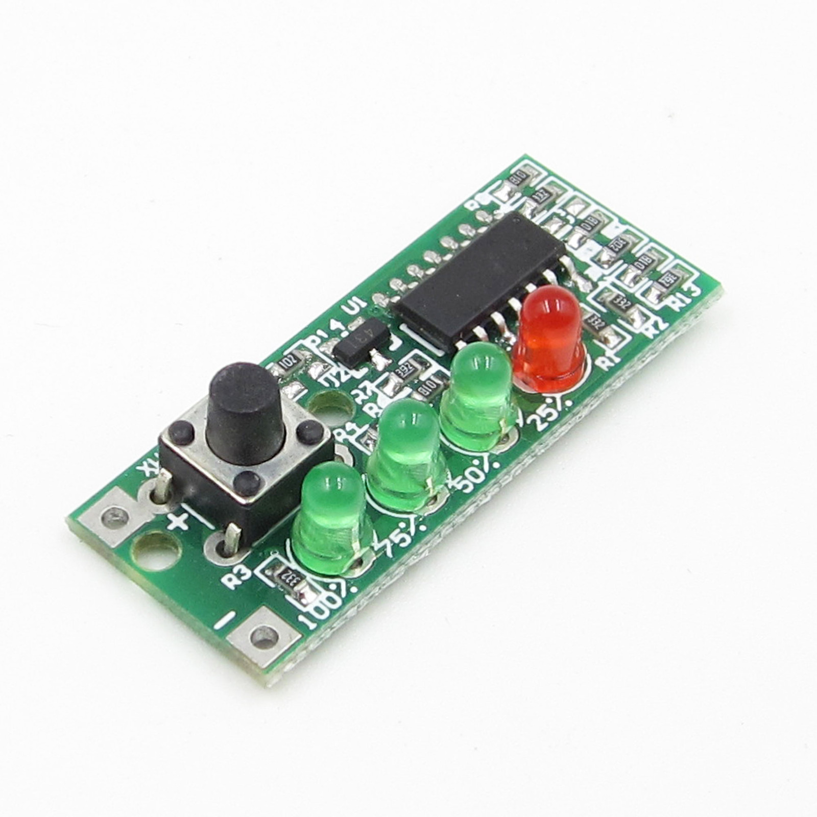 Battery Capacity Indicator 4 LEDs Display for 3S 9-12.6V Battery