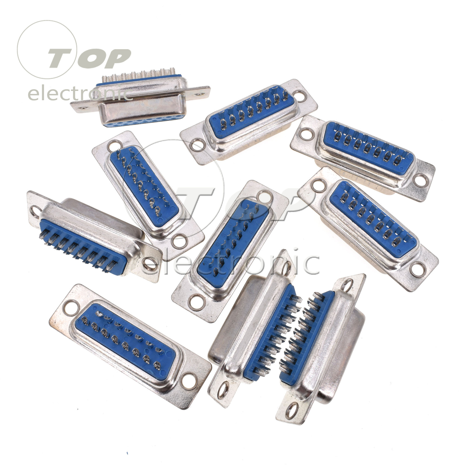 5Pairs D-SUB DB15 Male and Female 2 Row 15Pin Plug Soldering Connectors