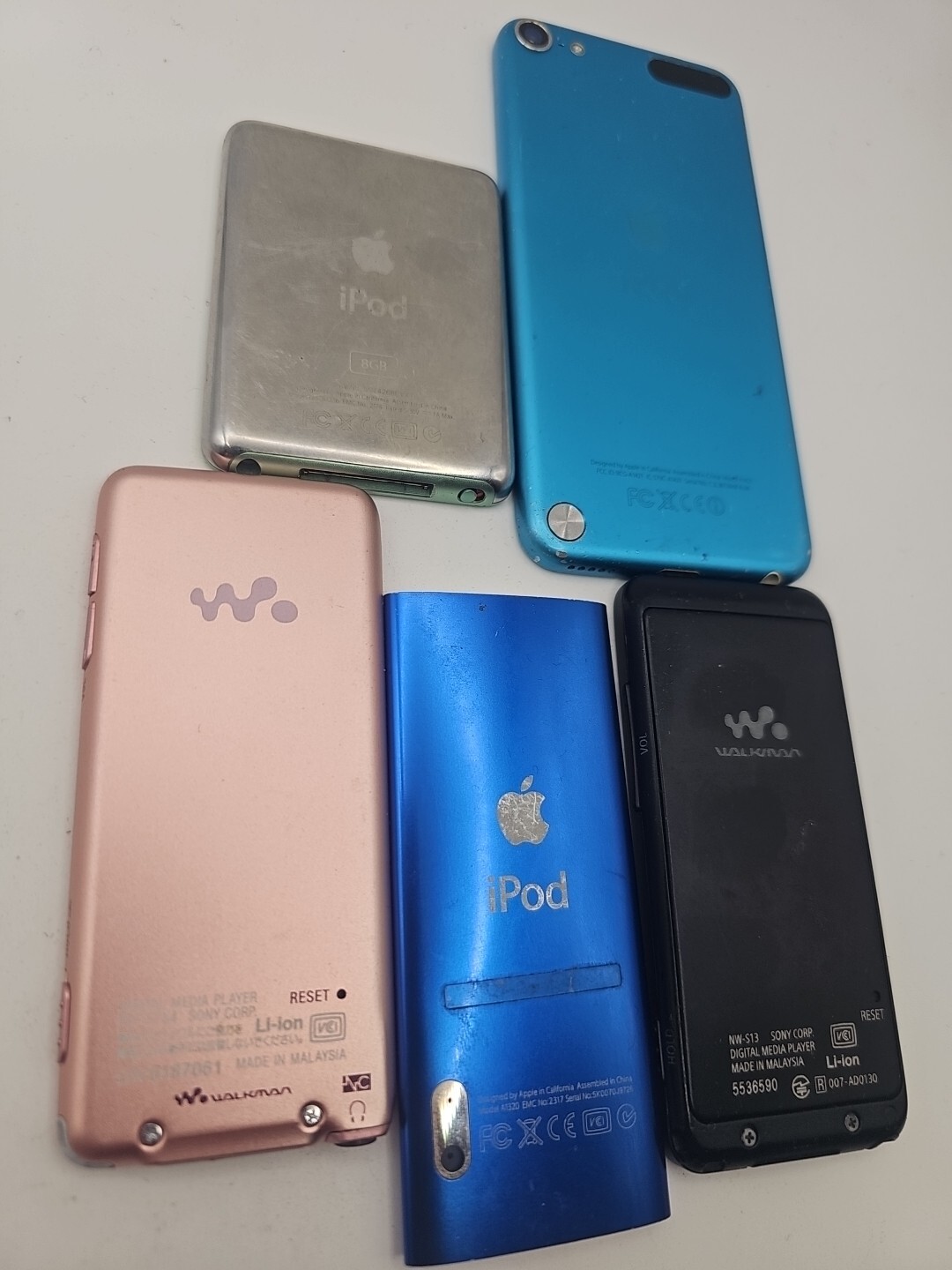 MEDIA PLAYER JOB LOT SONY WALKMAN NW S754, IPOD 1421 IPOD A1320, IPOD 8GB A1236