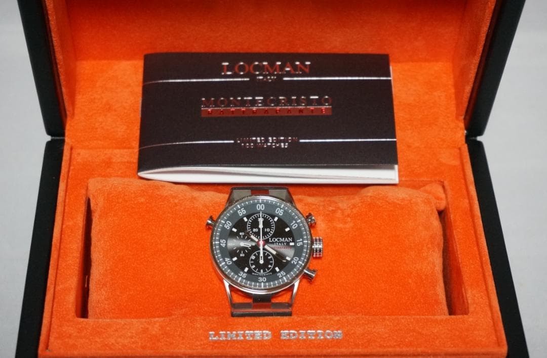 LOCMAN Wristwatch Automatic Split-Seconds Rattrapante w/Box instruction manual