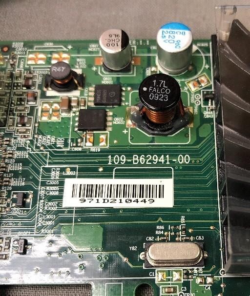 ATI Radeon B629 PCIe Low Profile Graphics Card 102B6290200 0Y104D WITH CABLE