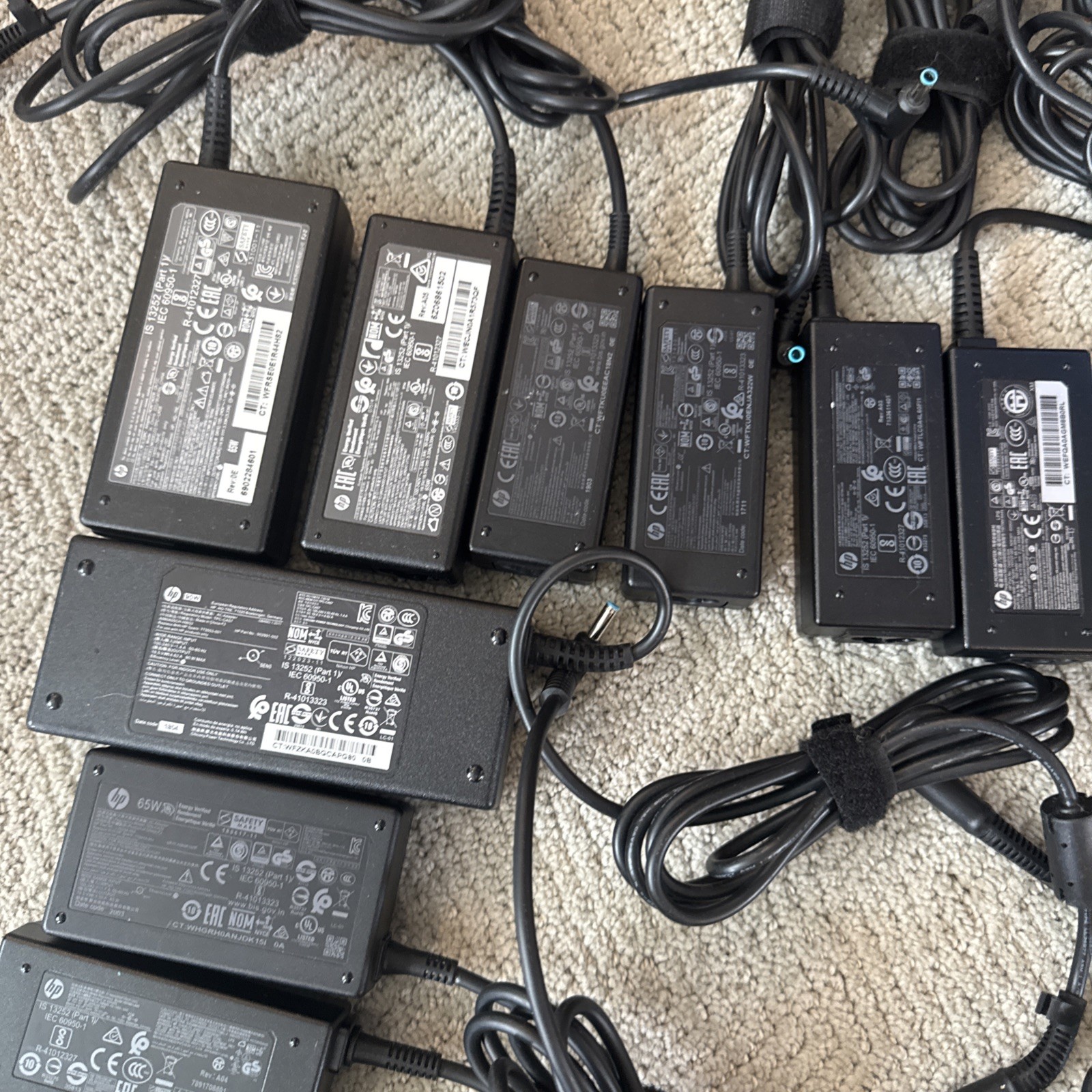 Lot of 39 HP AC Adapters. Multiple Models. Some Used Some New. Listing Untested