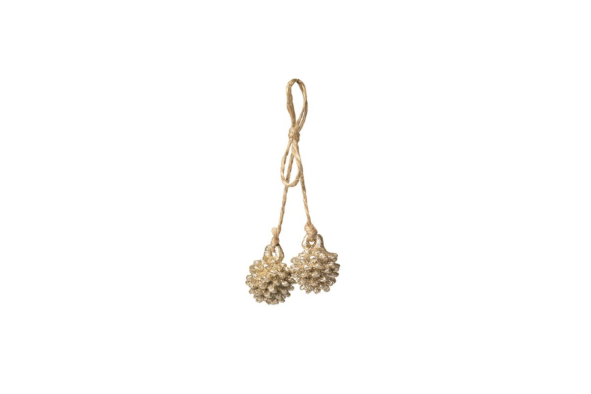 DECO “CONE” Round Champagne, Set of 2 (HBC-160)