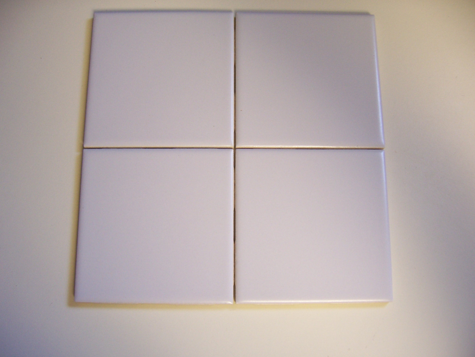 1 pc VINTAGE MID STATE POWDER LIGHT BLUE GREY CERAMIC WALL TILE 4 1/4″ ( 4 3/8″)