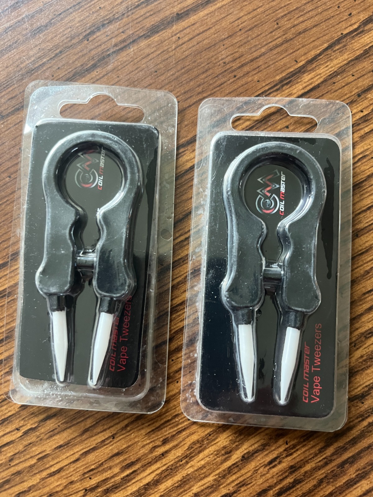 2 Coil Master Stainless Steel Ceramic Tweezers Heat Resistant Non Conductive tip