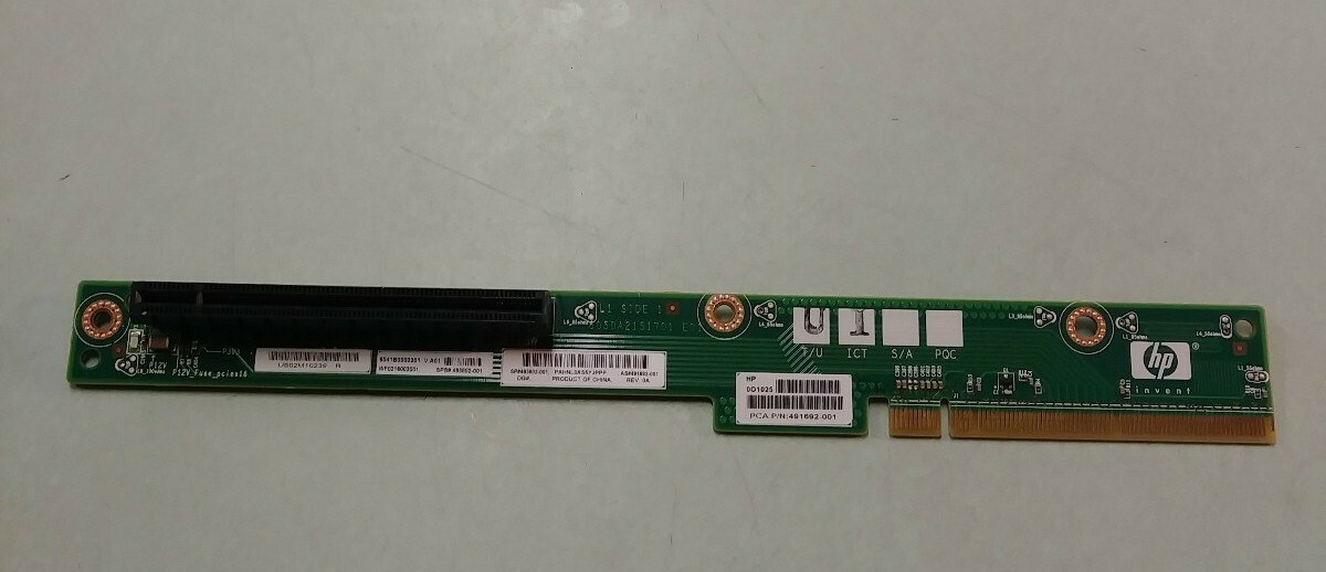 HP 491692-001 DL360 G6 493802-001 PCI-e x16 Left Riser Board