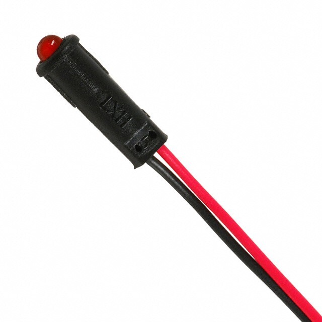 SSI-LXH312ID-150 Lot 280 Red LED Panel mount Indicator Diffused Wire Leads – 6″