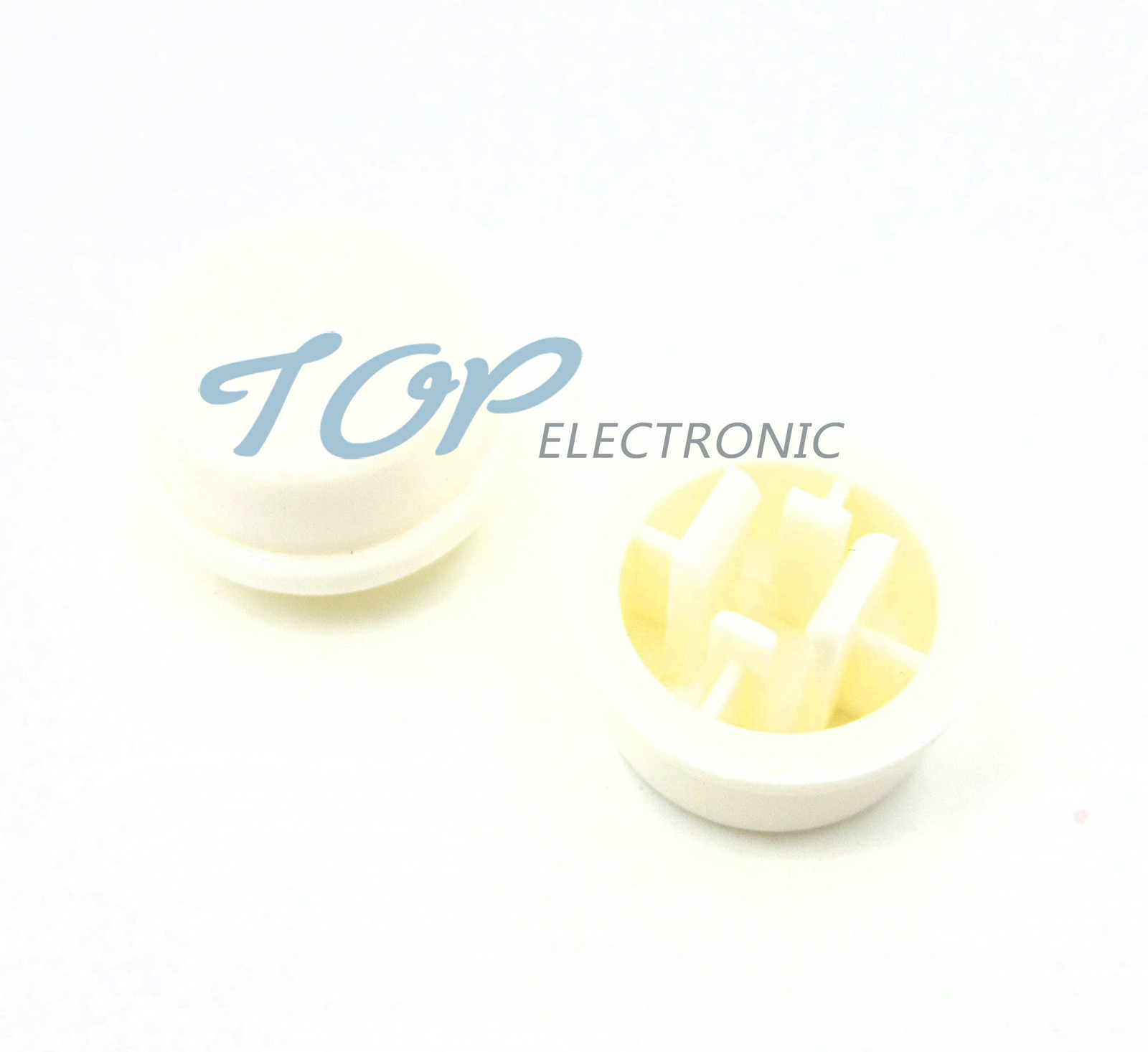 100pcs White Round Tactile Button Caps For 12×12×7.3mm Tact Switches