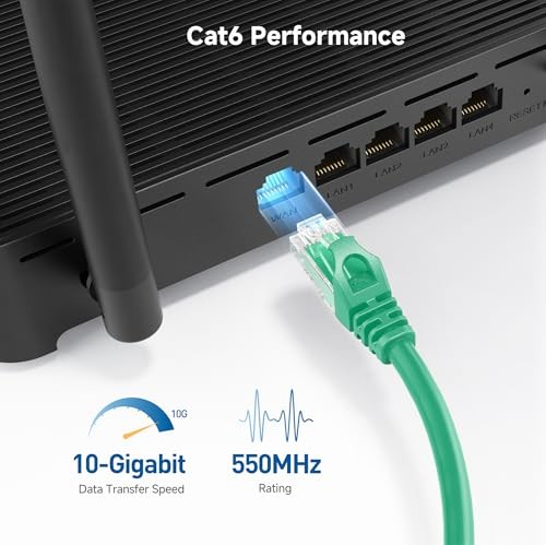 Cable Matters 5-Pack Cat6 Ethernet Patch Cable 5ft Snagless RJ45 Multi-Color