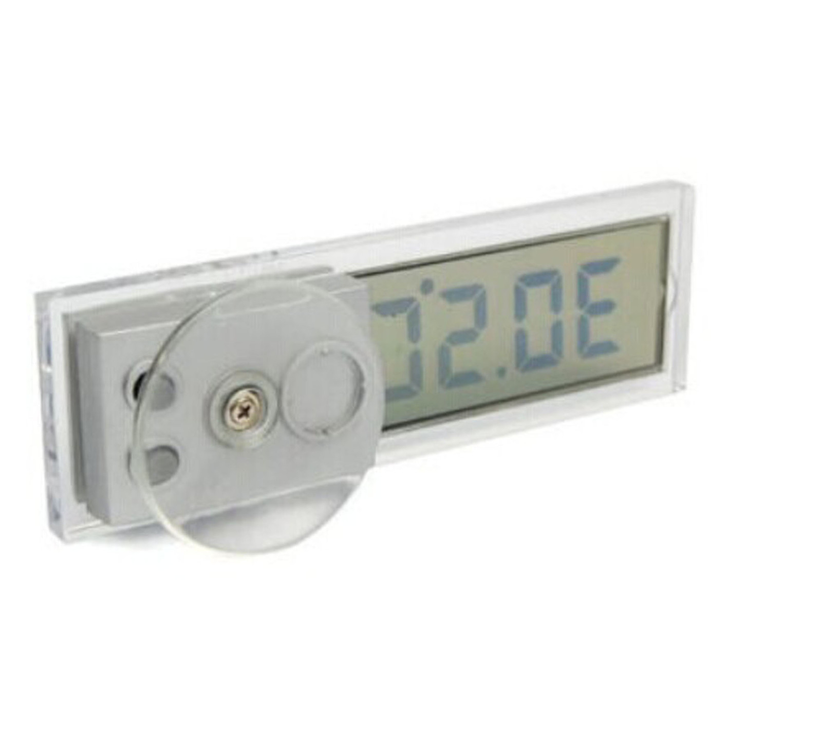 2PCS Vehicle Car View Mirror Suction Cup Digital LCD Temperature Thermometer