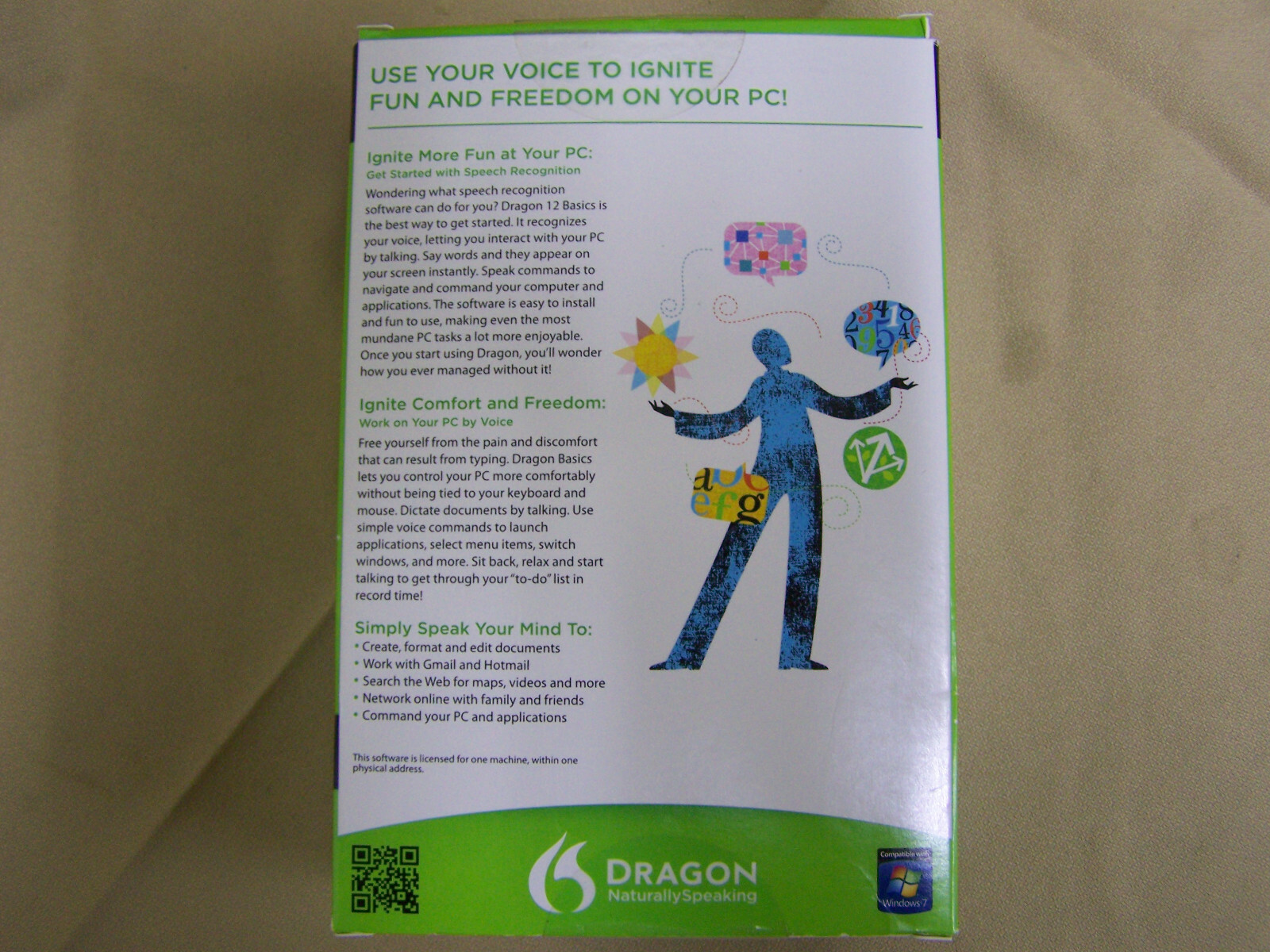 Nuance Dragon Naturally Speaking Version 12 Basics DISC ONLY, NO HEADPHONE/MIC