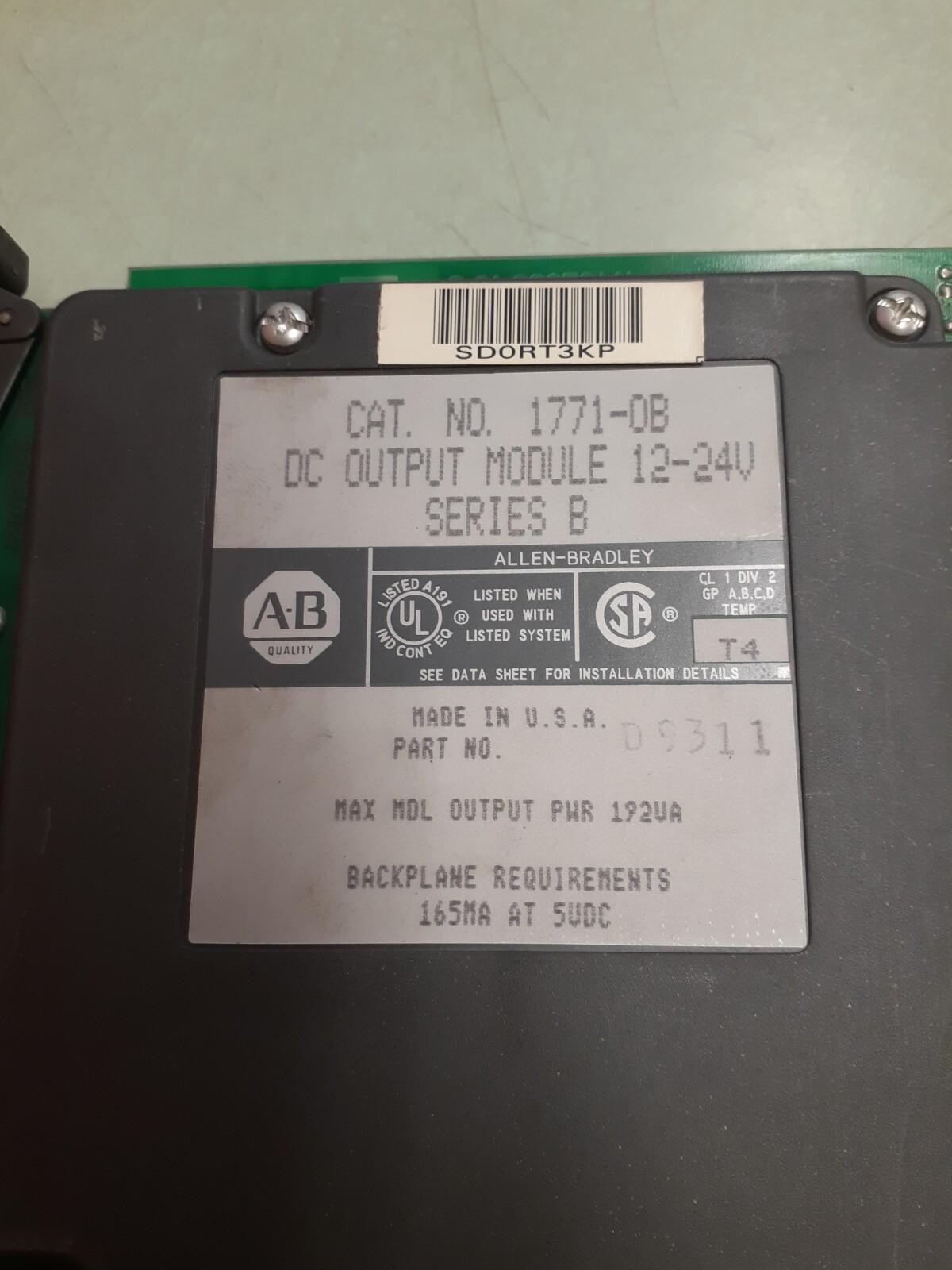 Allen-Bradley 1771-0B DC OUTPUT Module 12-24V