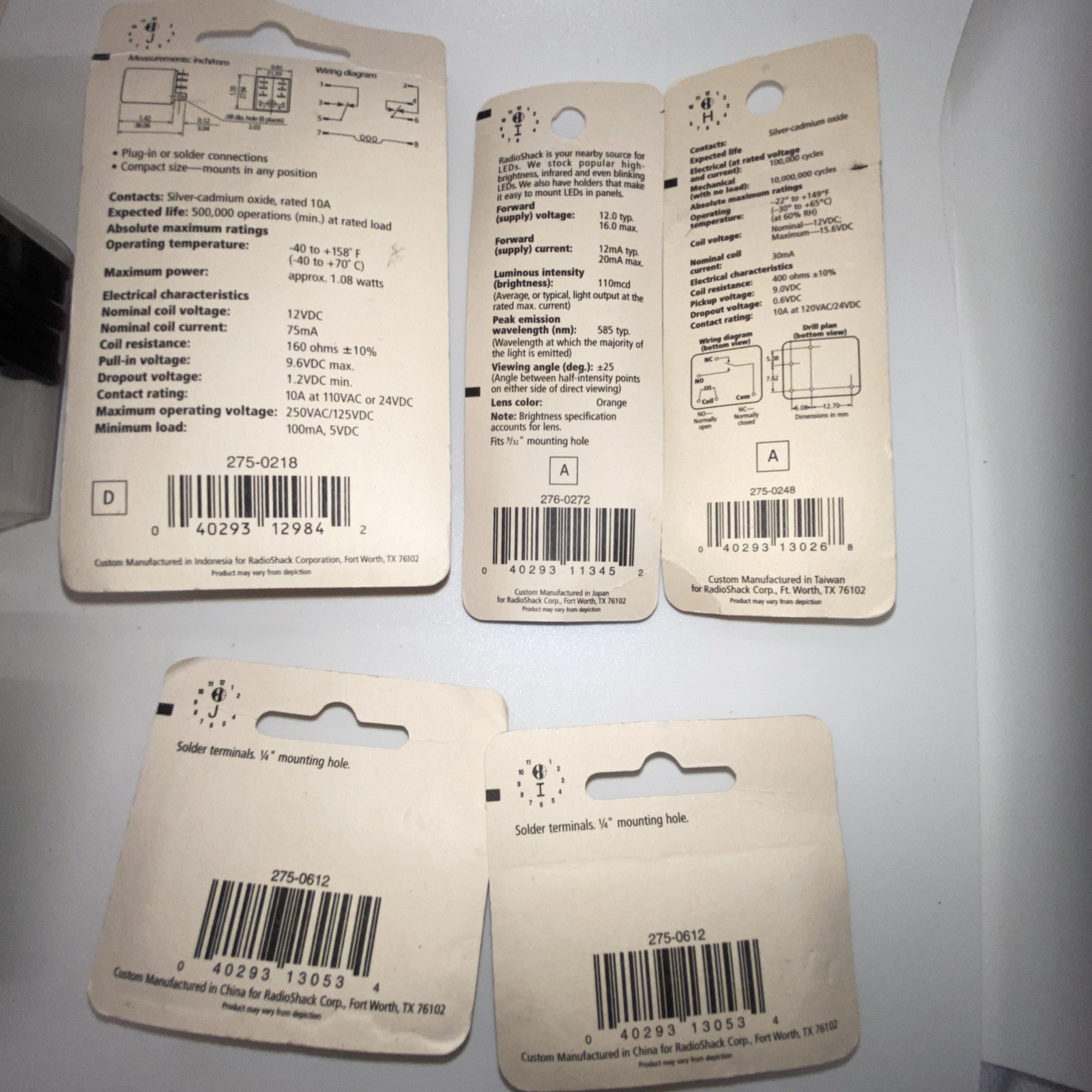 Lot Of 9 Miscellaneous Electric Items, New (Some RadioShack)