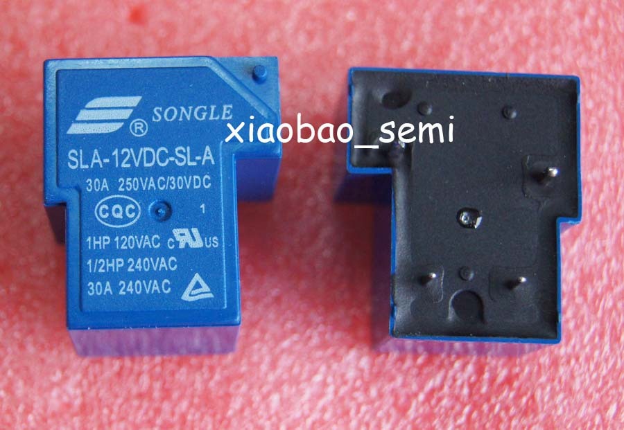 10PCS SLA-12VDC-SL-A 12V T90 30A 250VAC 30VDC ORIGINAL SONGLE Relay 4PIN